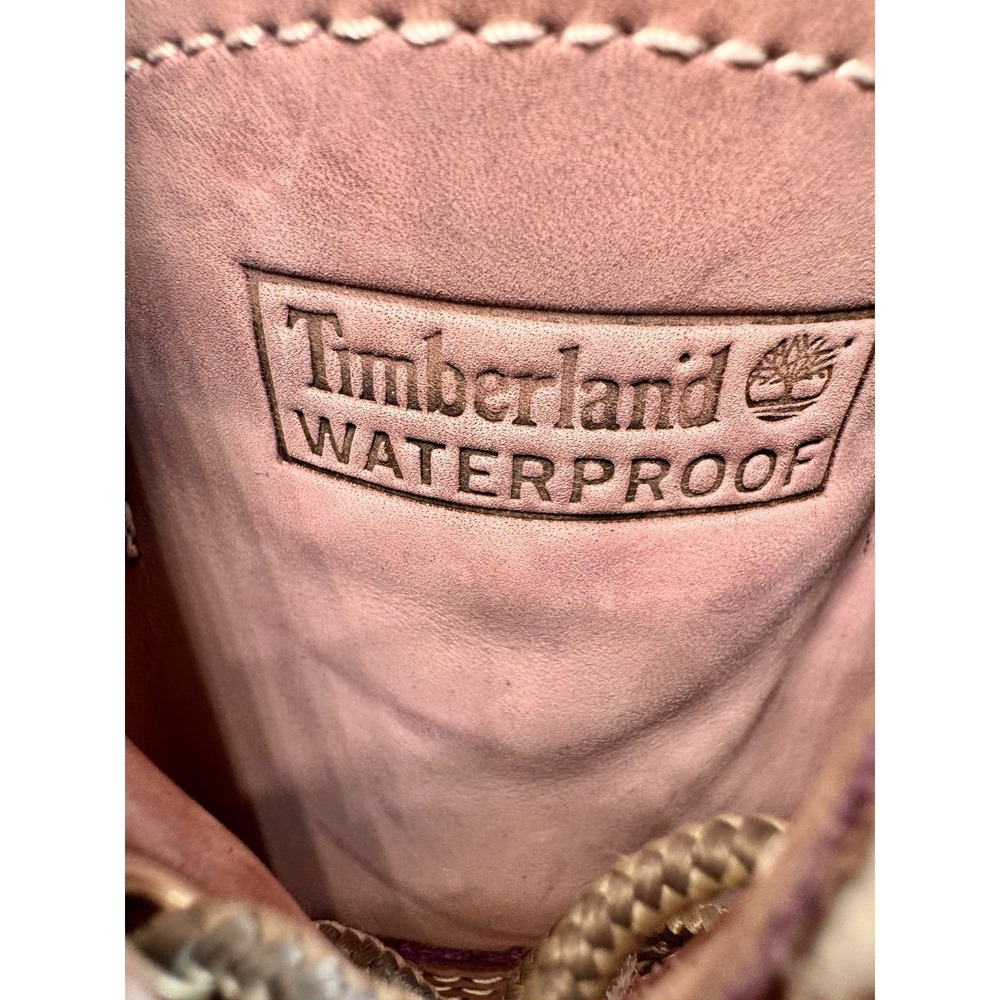 Timberland Nellie Chukka Boots Women's Nubuck Waterproof Pink Shoes Sz 10M - Picture 9 of 13
